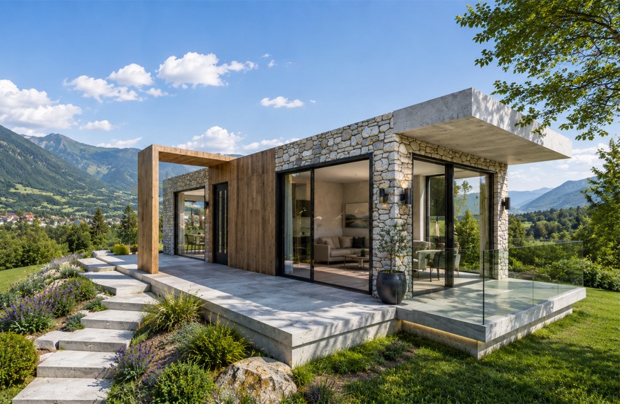 Custom made modular home